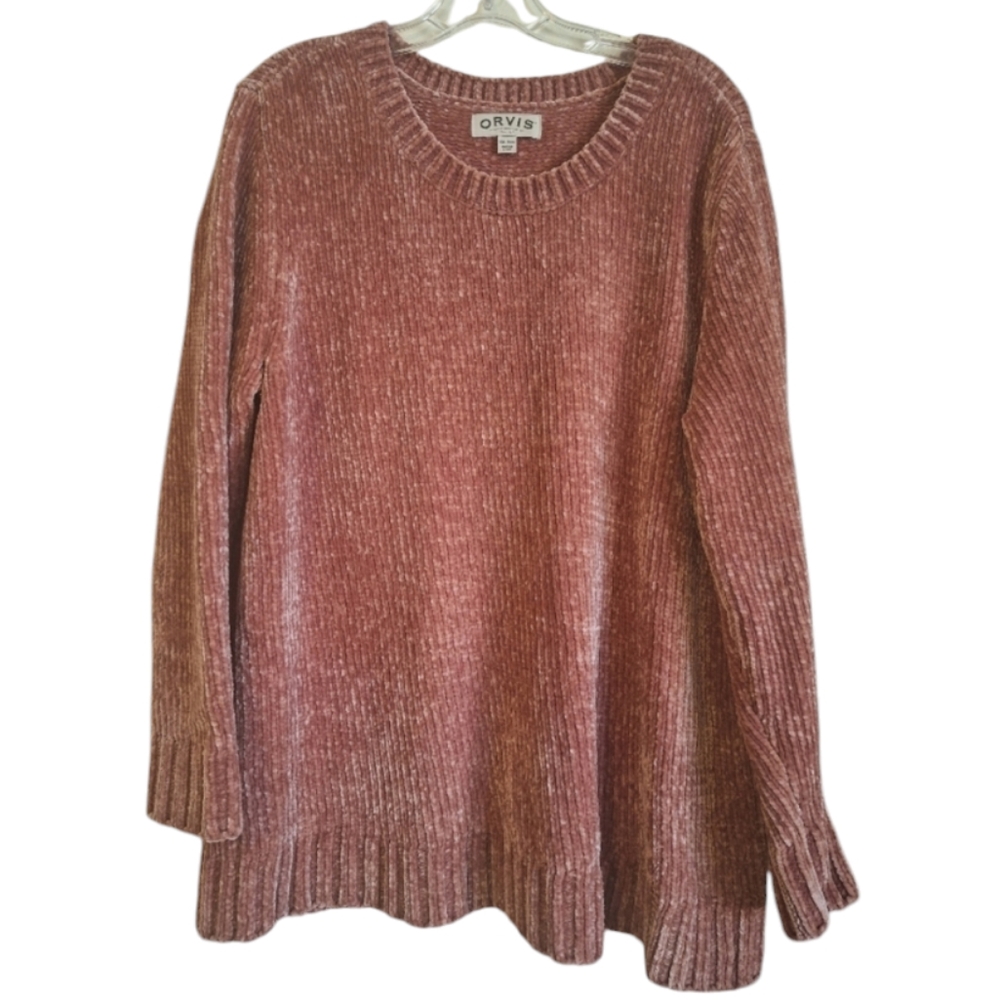 Orvis Light Pink Plus Size Sweater 2X